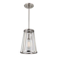 Lampă Suspendată 20.3/32.1 cm  - culoare nichel, Basics, metal (20.3/32.1cm) - Elstead Lighting