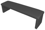 HOCKERBANK 160/48/45 cm Lederlook Schwarz  - Schwarz, MODERN, Textil (160/48/45cm) - MID.YOU