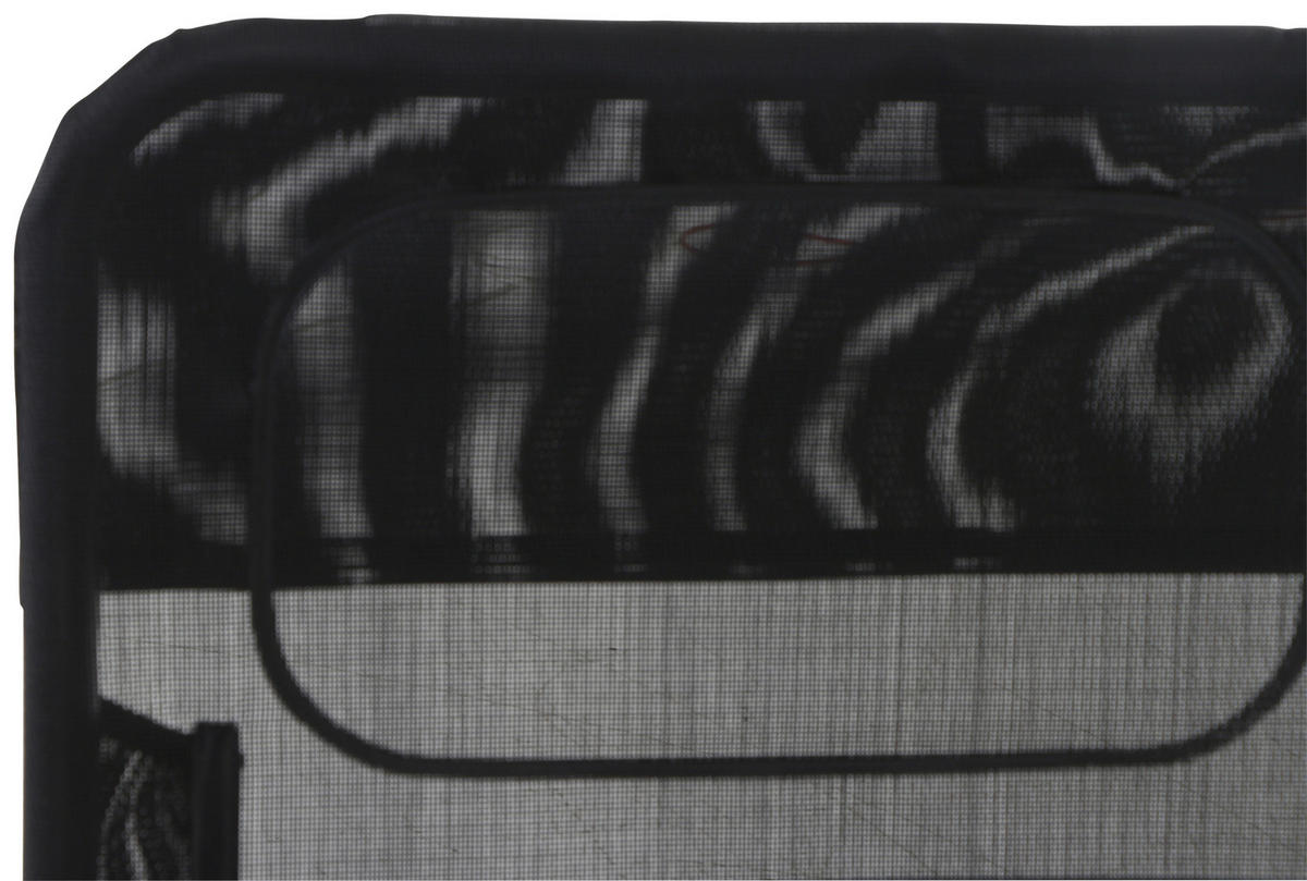 GARTENLIEGE 72,5/103,5/144 cm  - Anthrazit/Schwarz, MODERN, Textil/Metall (72,5/103,5/144cm) - Siena Garden