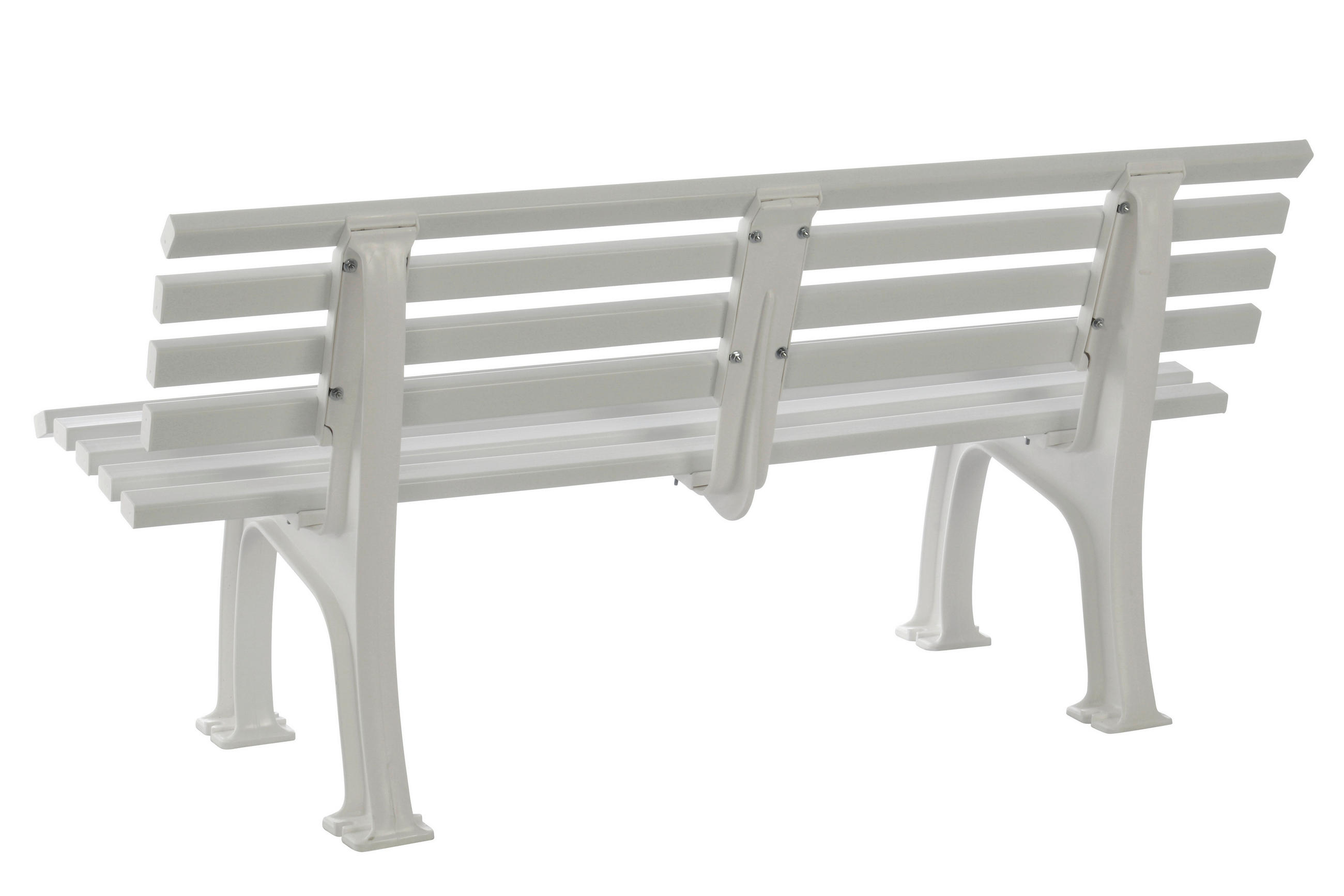 GARTENBANK 150/74/54 cm   - Weiß, Basics, Kunststoff (150/74/54cm) - Modante