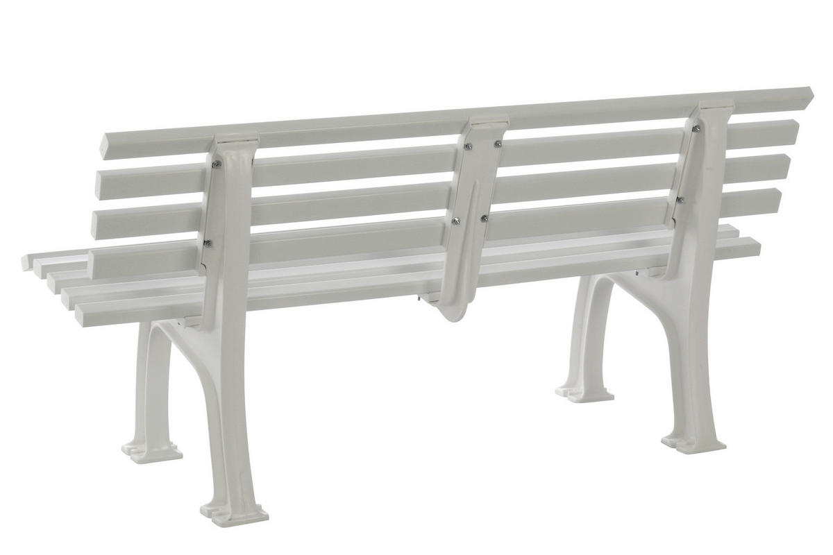 GARTENBANK 150/74/54 cm   - Weiß, Basics, Kunststoff (150/74/54cm) - Modante