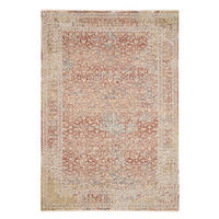 VINTAGE-TEPPICH  Wohnzimmer 130/190 cm TABRIZ Terracotta rechteckig  - Terracotta, KONVENTIONELL, Kunststoff/Textil (130/190cm) - Dieter Knoll