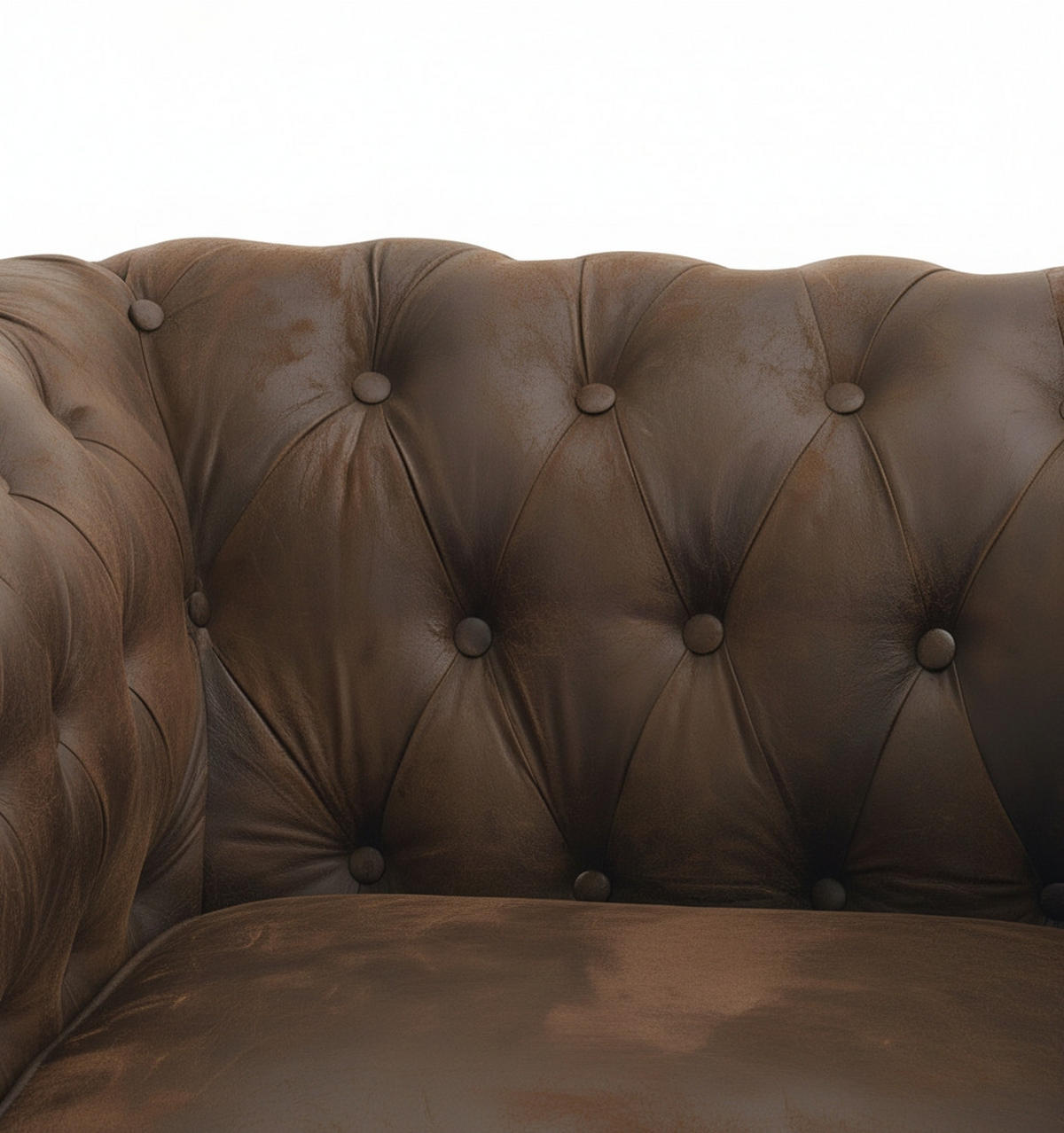 CHESTERFIELD-SESSEL - Schwarz/Braun, Basics, Holz/Textil (102/73/87cm) - Xora