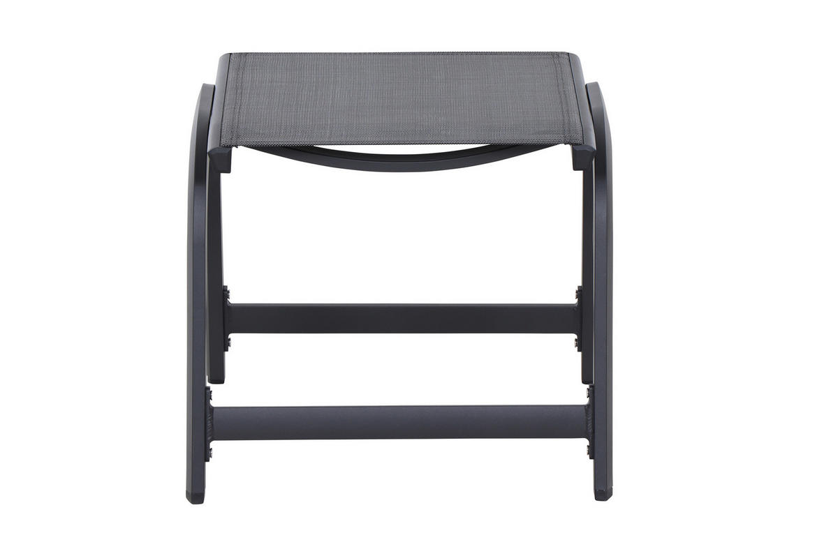 GARTENHOCKER  - Anthrazit, KONVENTIONELL, Kunststoff/Metall (52/45/52cm) - Siena Garden