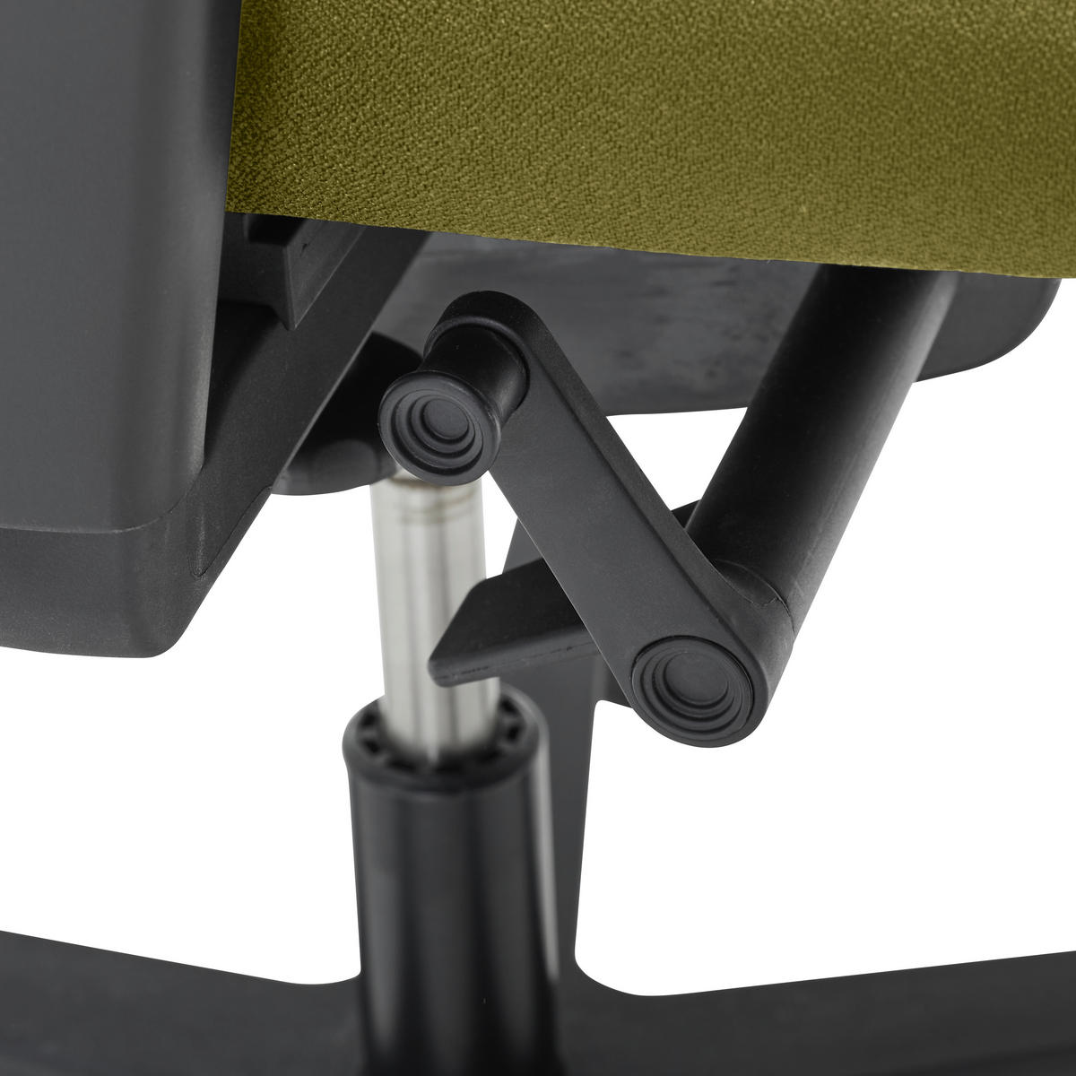 DREHSTUHL Gelb  - Gelb/Schwarz, KONVENTIONELL, Kunststoff/Textil (63/105/46cm) - Dieter Knoll