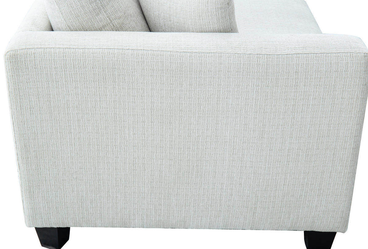 SCHLAFSOFA NOLA in Leinenoptik Beige  - Beige/Schwarz, Design, Holz/Textil (220,5/86/96cm) - Livetastic