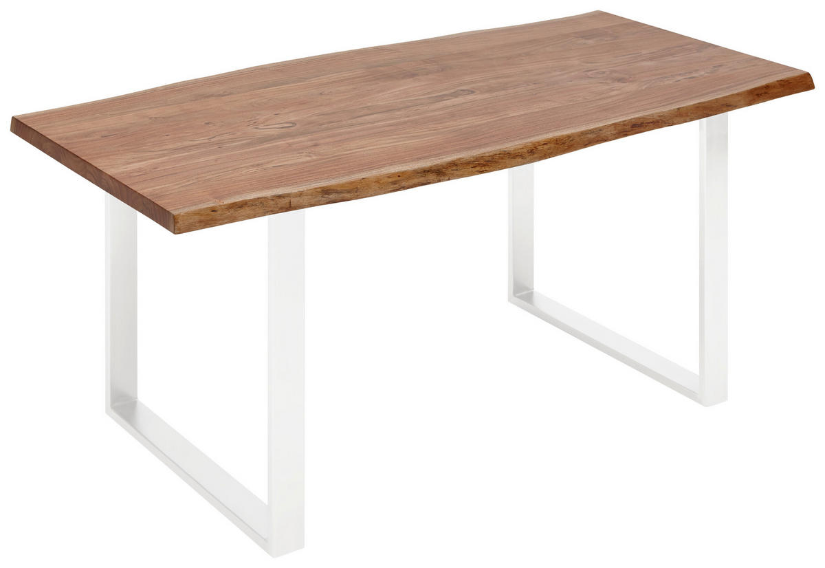 TISCHGESTELL Edelstahlfarben  - Edelstahlfarben, Design, Metall (78/7,5/72cm) - Valdera