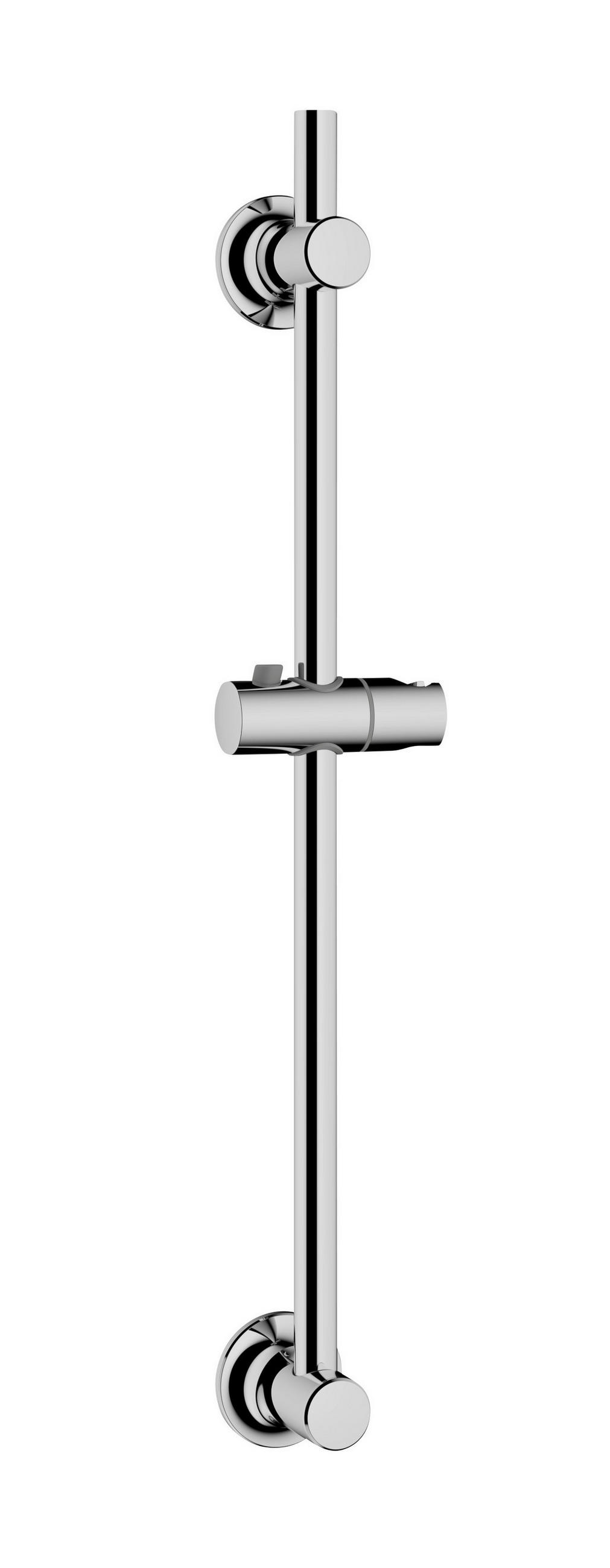 BRAUSEHALTERUNG   - Chromfarben/Schwarz, Basics, Kunststoff/Metall (2,2/70/8cm) - Wenko