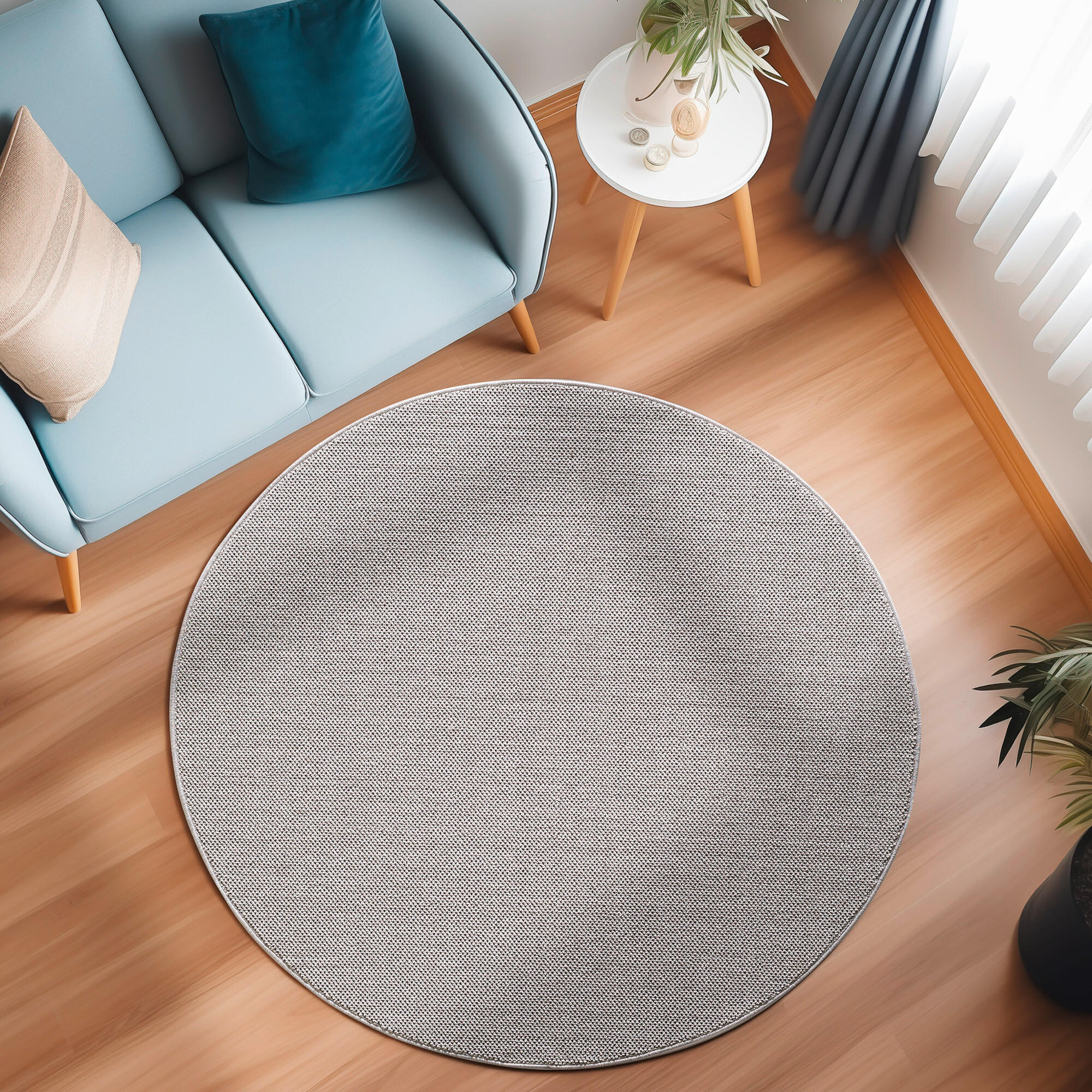 TKANA PREPROGA LOOM 200 cm tkano srebrne barve - srebrne barve, Basics, tekstil (200cm) - Novel