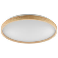 LED SVJETILJKA STROPNA Alson  - crna/boje bukve, Basics, drvo/plastika (49,5/7,5cm)