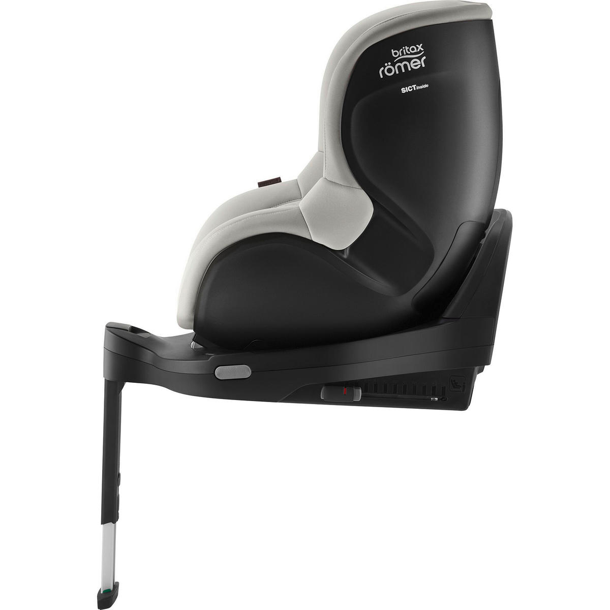 REBOARDER-KINDERSITZ DUALFIX 5Z  - Greige/Hellgrau, Basics, Kunststoff/Textil (44/48/74cm) - Britax Römer