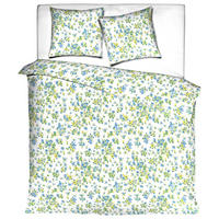 POVLEČENÍ, renforcé, bílá, světle modrá, světle zelená, 140/200 cm - bílá/světle zelená, Basics, textil (140/200cm) - MISTRAL