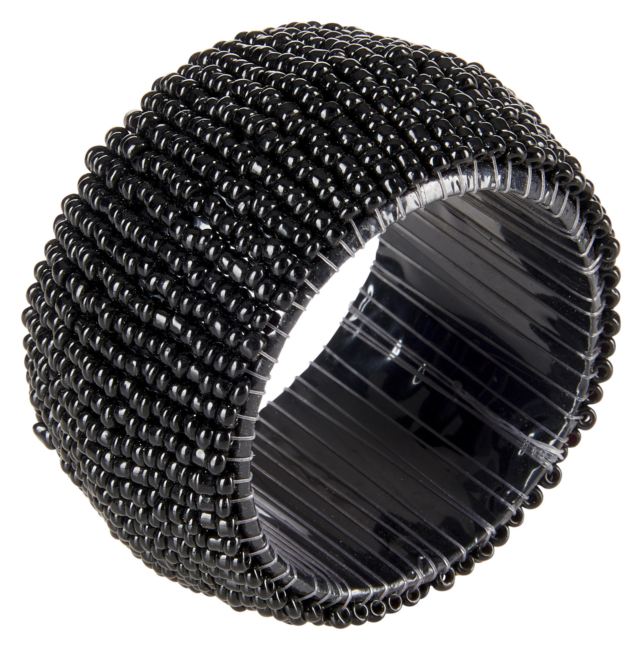 SERVIETTENRING 5 cm   - Schwarz, LIFESTYLE, Glas (5cm) - Ambia Home