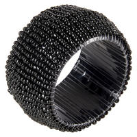 SZALVÉTAGYŰRŰ 5 cm   - fekete, Lifestyle, Üveg (5cm) - Ambia Home