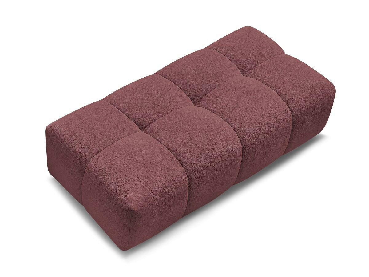 HOCKER EVEREST Flachgewebe Rot  - Rot/Schwarz, MODERN, Kunststoff/Textil (166/100/40cm)