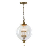 HÄNGLAMPA Argento 30.5/64.3 cm  - guldfärgad, Romantik / Lanthus, metall/glas (30.5/64.3cm) - Elstead Lighting