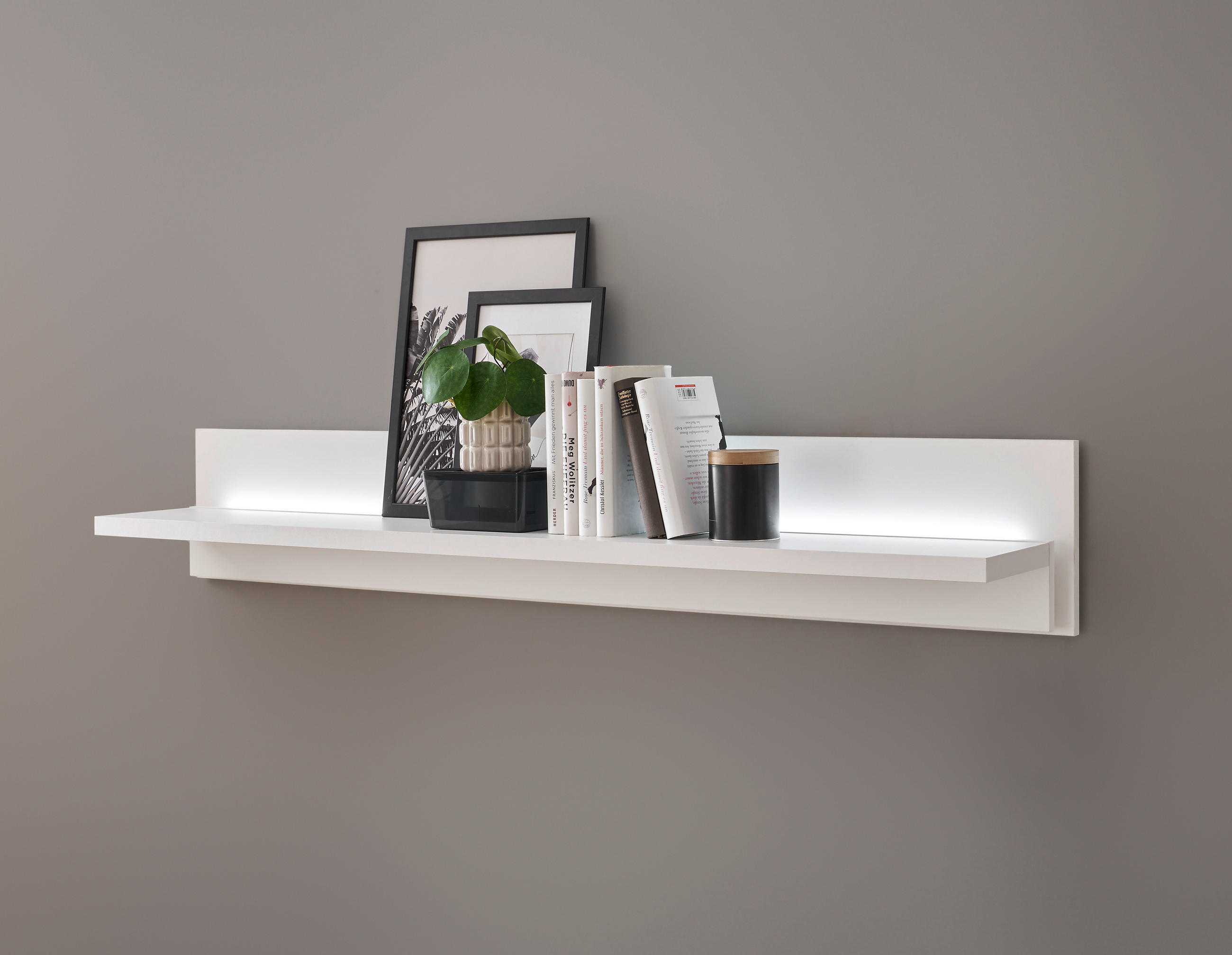 WANDBOARD Weiß  - Weiß, Design, Holzwerkstoff (150/20/18cm) - MID.YOU