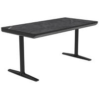 SCHREIBTISCH 160/80/73/118 cm  in Schwarz, Dunkelgrau  - Dunkelgrau/Schwarz, Design, Holzwerkstoff/Kunststoff (160/80/73/118cm) - Novel