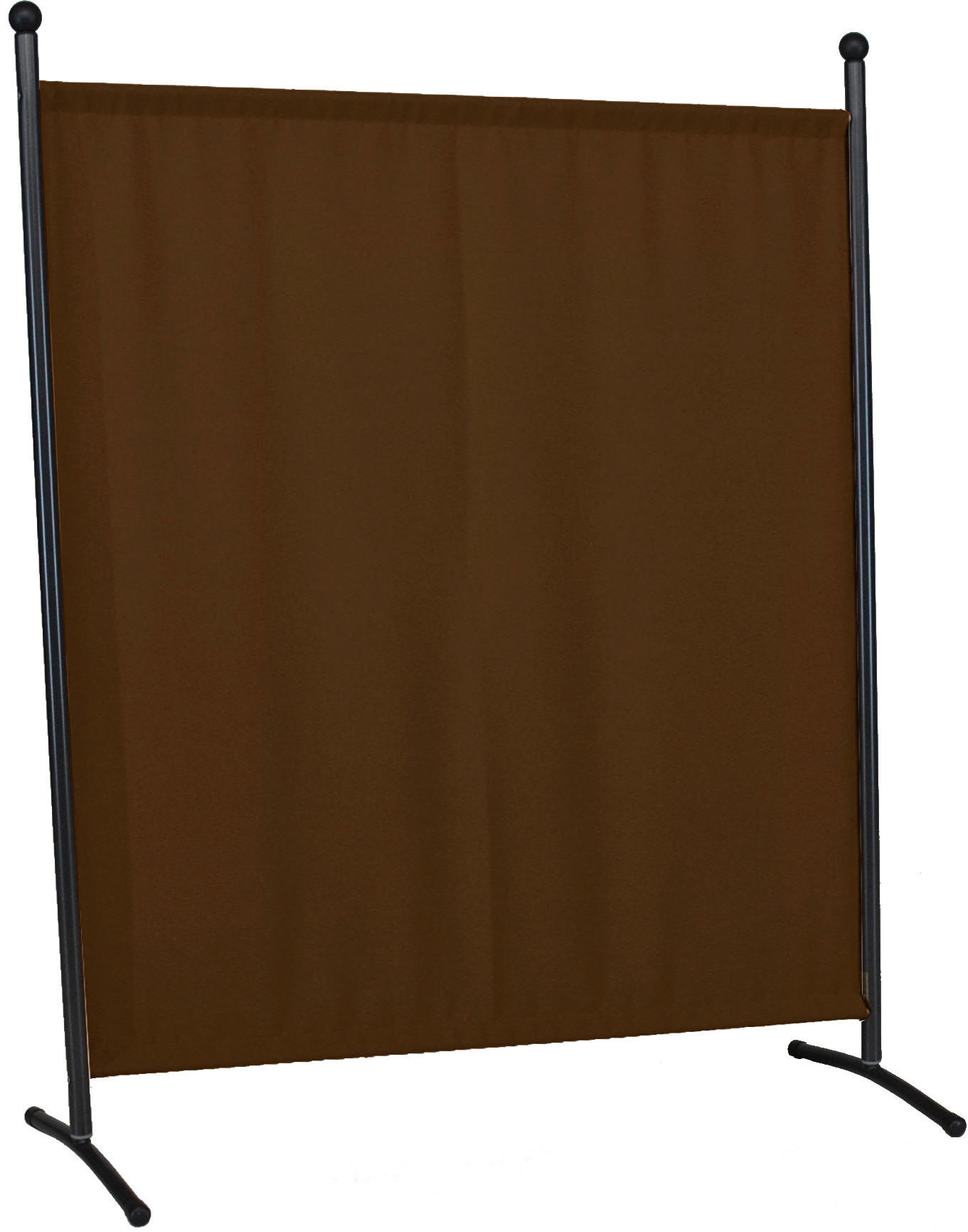 SICHTSCHUTZ - Braun/Grau, Basics, Textil/Metall (178/178/51cm) - Boxxx