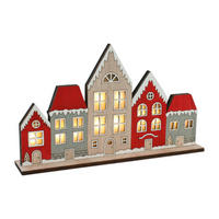 DEKORATIONSSTUGA  - röd, Lifestyle, trämaterial (30/18/5cm) - X-Mas