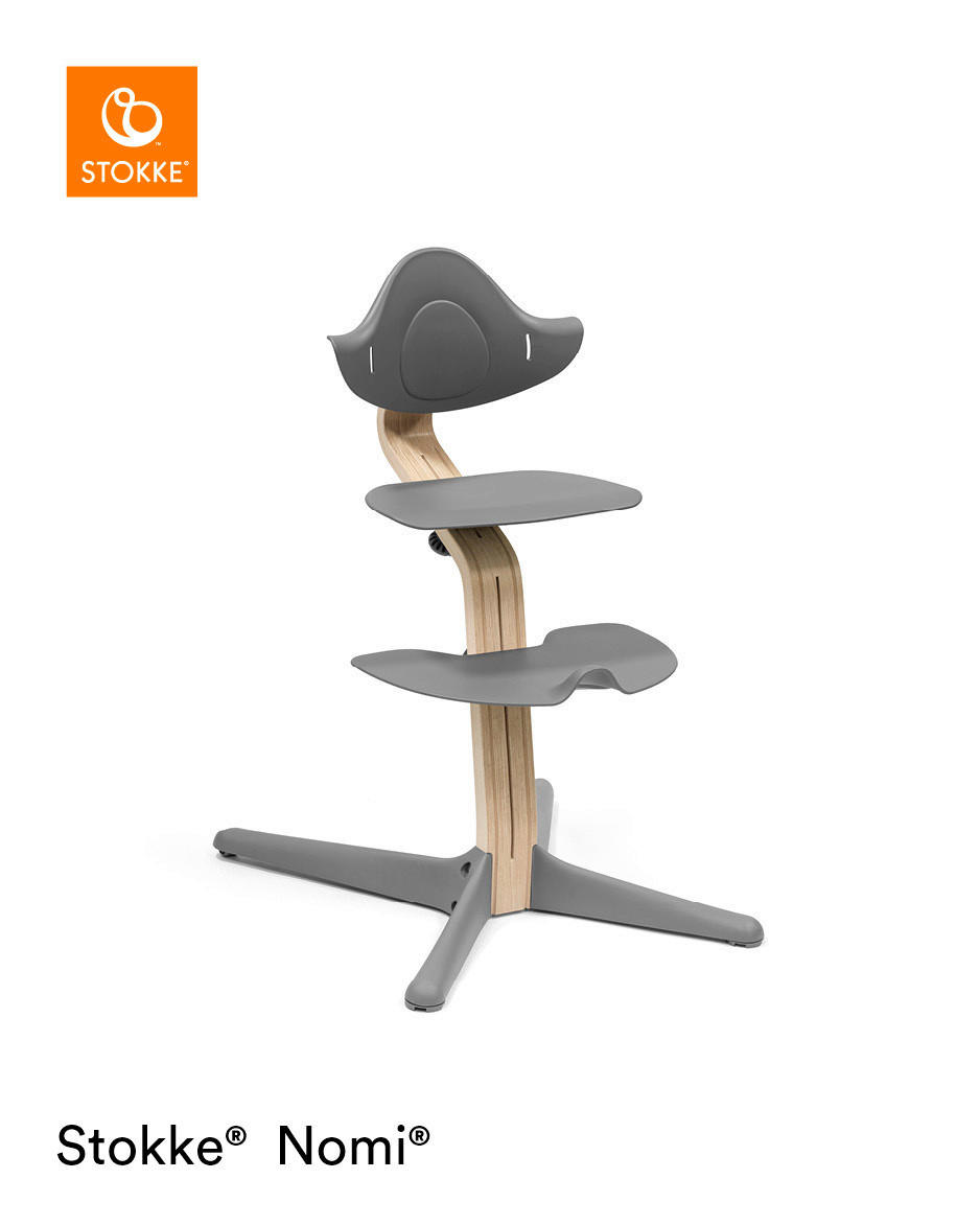 Stokke Hochstuhl Nomi Grau, Natur 52x83.50x59 cm