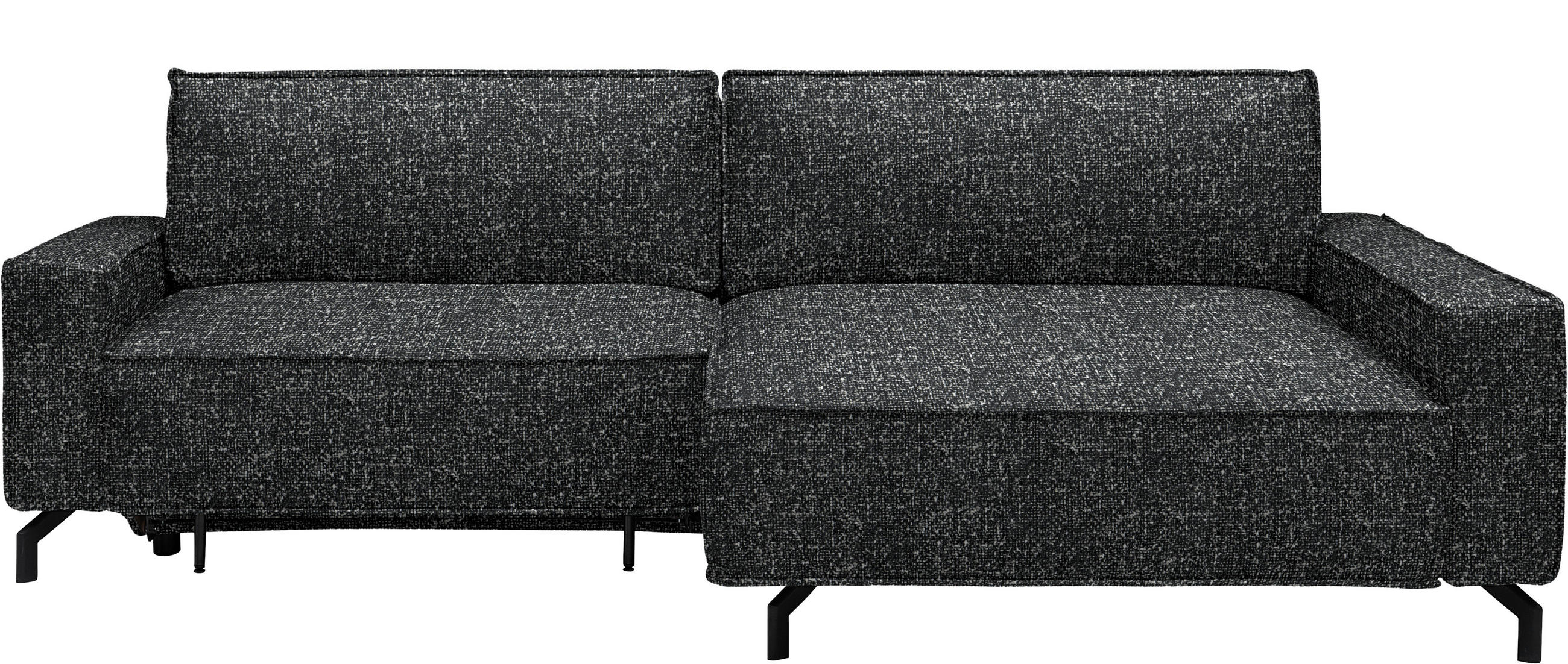ECKSOFA  in Mikrofaser Anthrazit  246/164 cm  - Anthrazit/Schwarz, Design, Textil (246/164cm) - Sedda