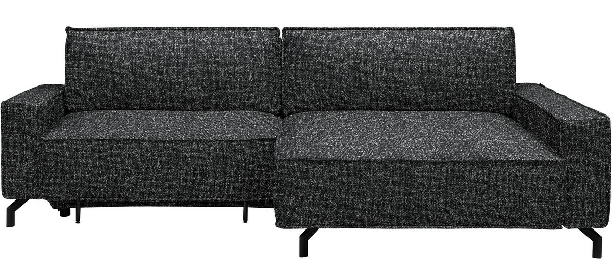 ECKSOFA  in Mikrofaser Anthrazit  246/164 cm  - Anthrazit/Schwarz, Design, Textil (246/164cm) - Sedda