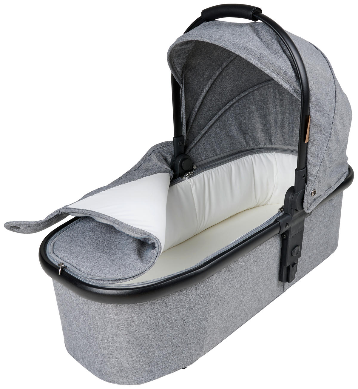 LIEGEWANNE  - Grau, Basics, Textil/Metall (77,5/62/32,5cm) - Jimmylee
