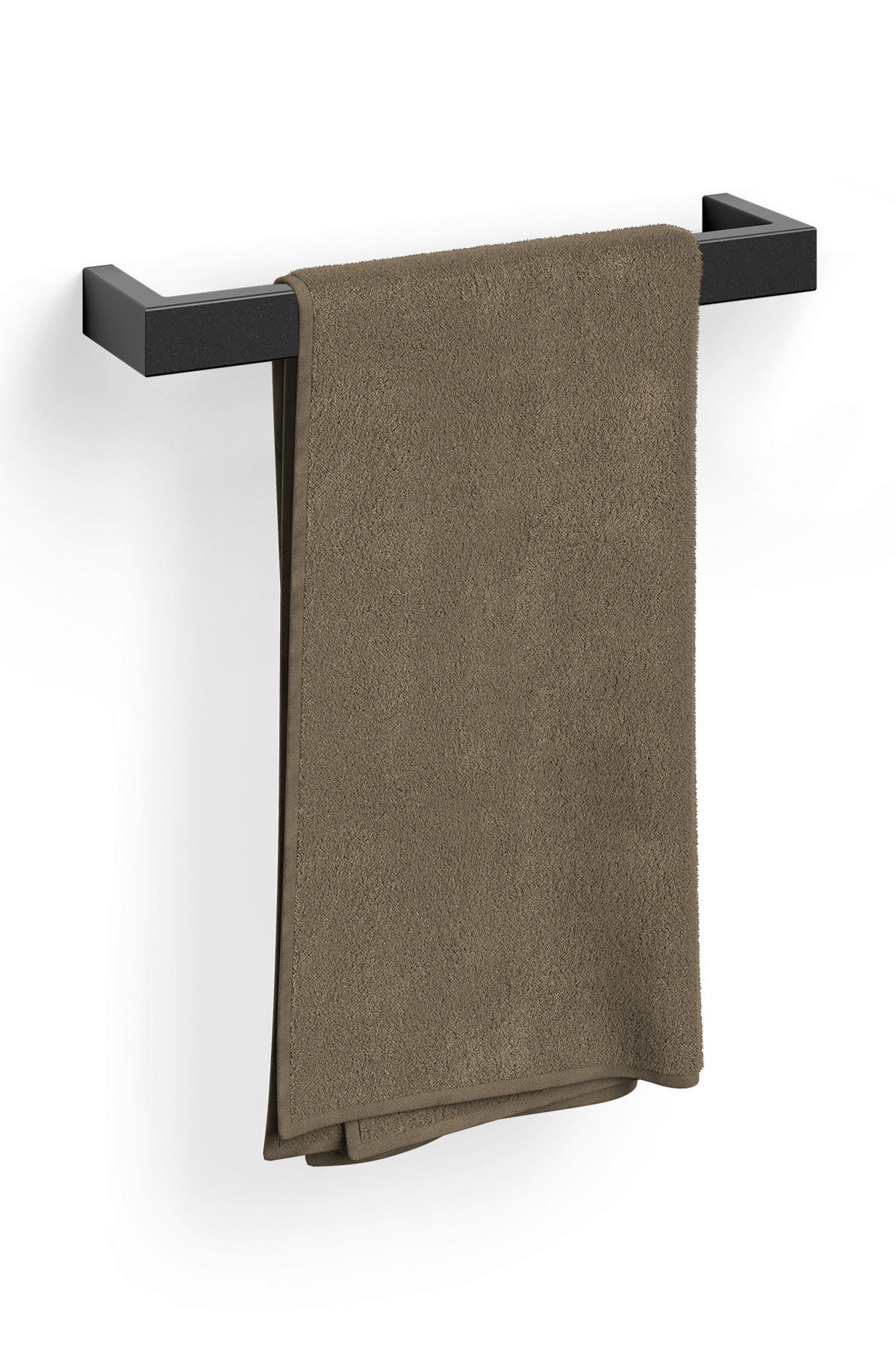 HANDTUCHSTANGE Schwarz  - Schwarz, Basics, Metall (46,5/3/7,7cm) - Zack
