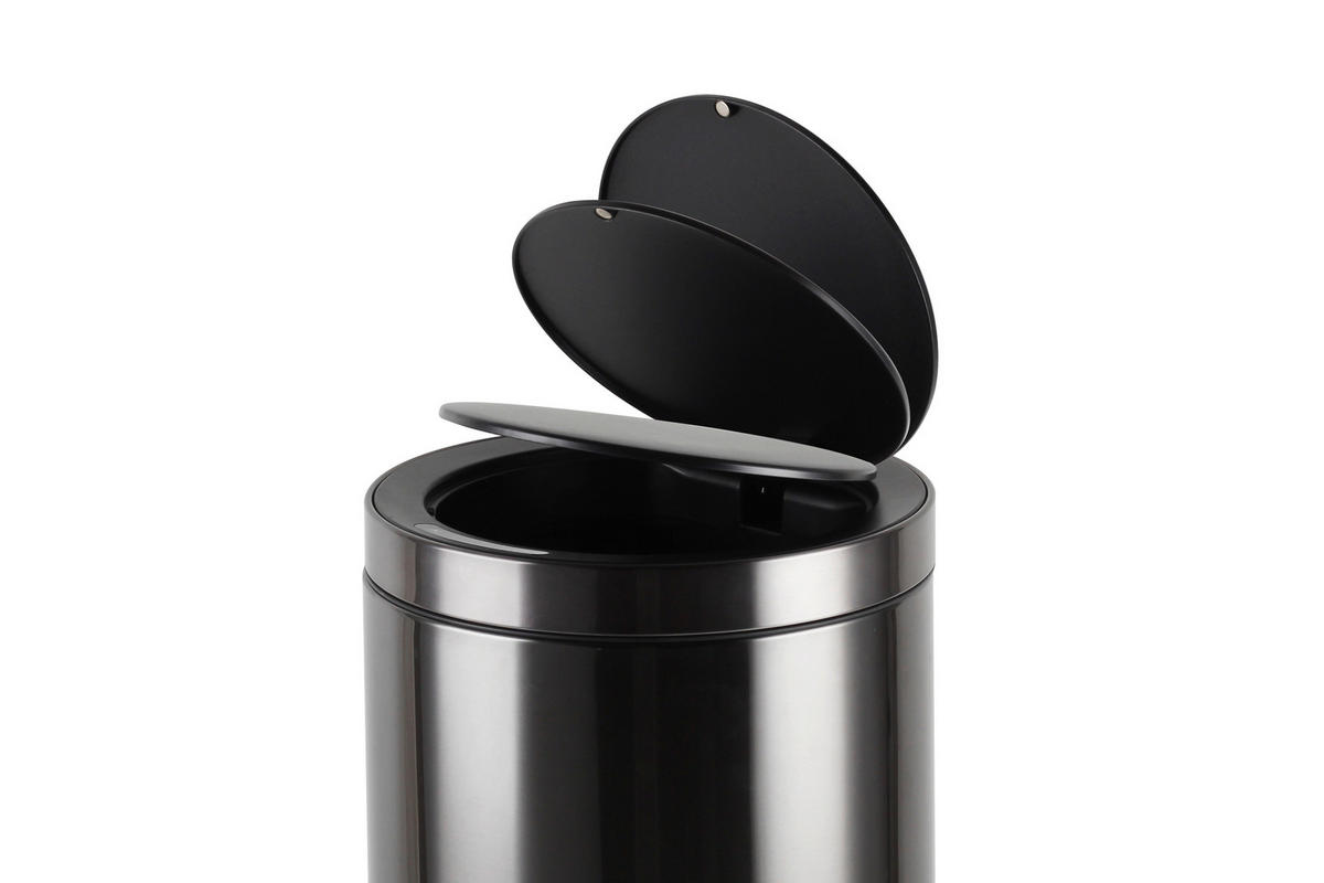 ABFALLEIMER 40 L  - Schwarz, Basics, Kunststoff/Metall (31/63cm) - Novel