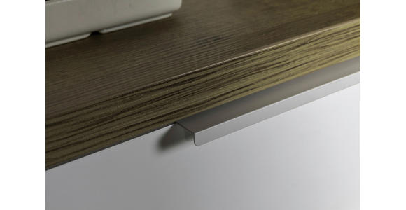 GARDEROBENBANK  in 82/53/35 cm  - Eichefarben/Weiß Hochglanz, MODERN, Kunststoff/Metall (82/53/35cm) - Carryhome