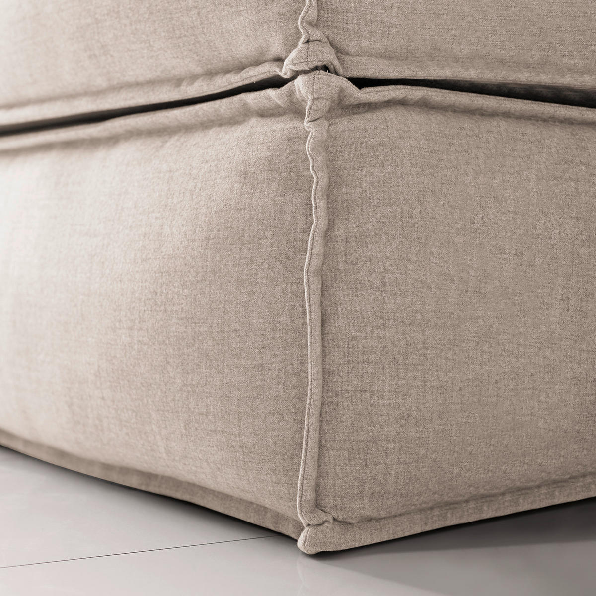 BOXSPRINGBETT 160/200 cm  in Beige  - Beige/Schwarz, Design, Textil (160/200cm) - home24