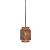 HÄNGLAMPA GOOD&MOJO  18/25 cm  - svart/naturfärgad, Trend, trä (18/25cm) - Good & Mojo