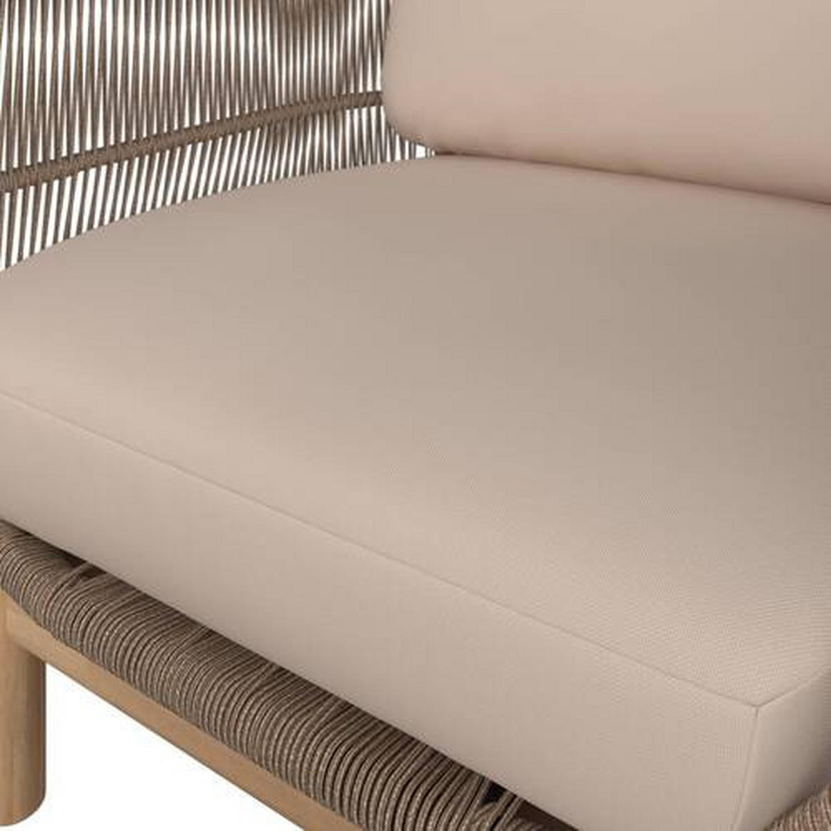 LOUNGE NASLANJAČ robinija masivno aluminij  - Natur, kovina/tekstil (76/68/80cm) - Ambia Garden