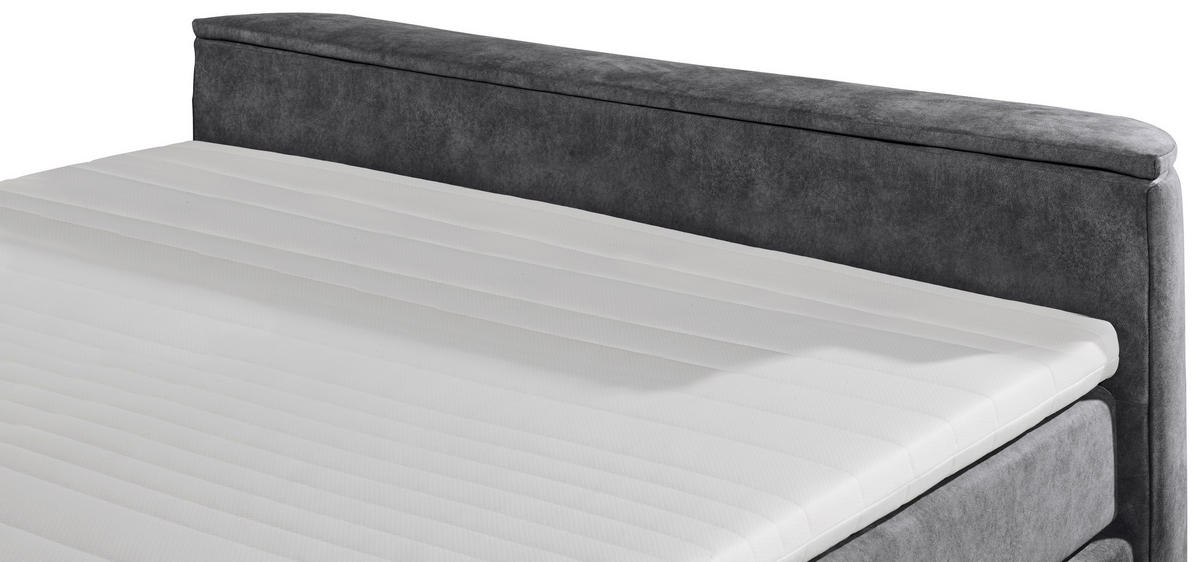 BOXSPRINGBETT 180/200 cm  in Anthrazit  - Anthrazit, MODERN, Holzwerkstoff/Kunststoff (180/200cm) - MID.YOU