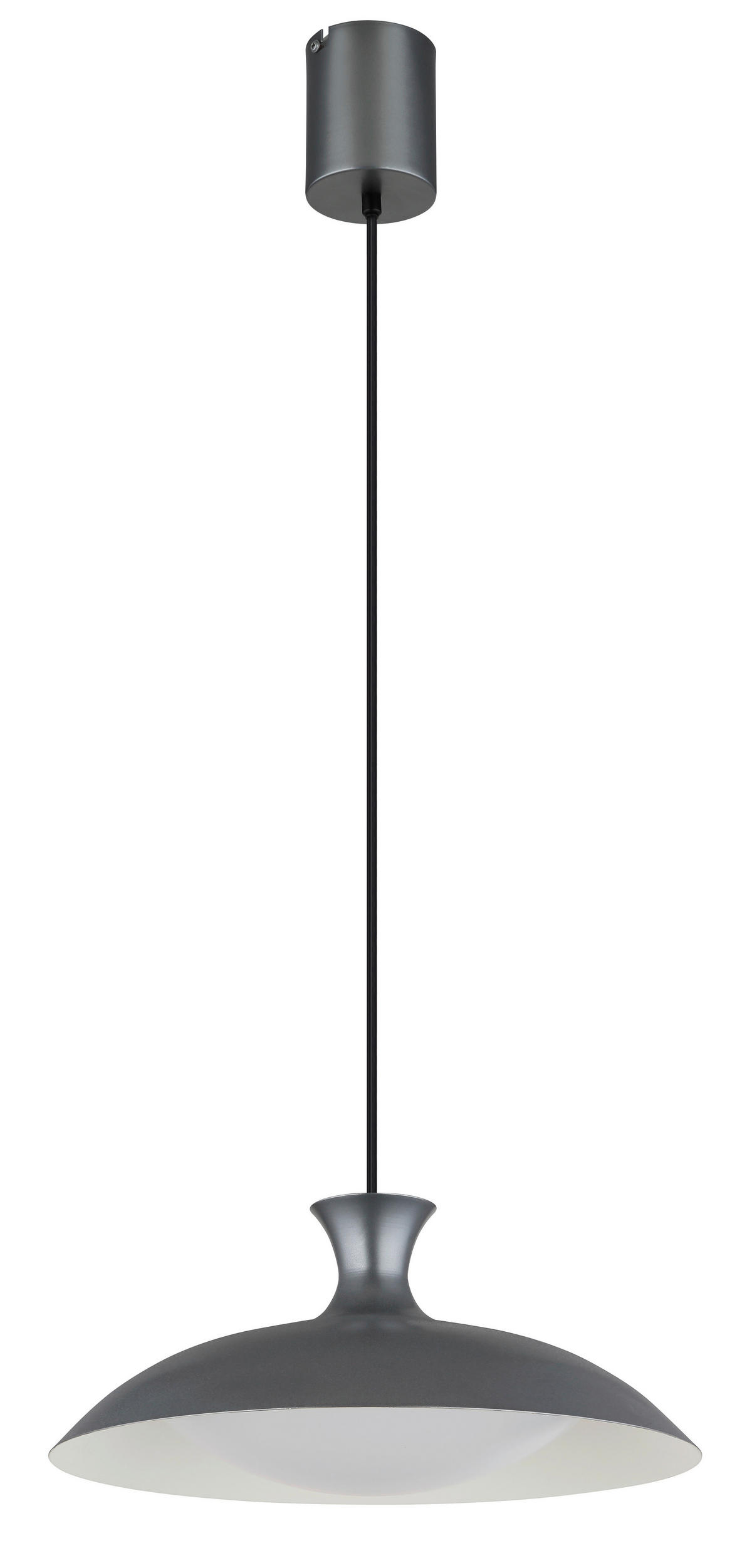 LED-HÄNGELEUCHTE 40/150 cm  - Opal/Schwarz, KONVENTIONELL, Kunststoff/Metall (40/150cm) - Globo