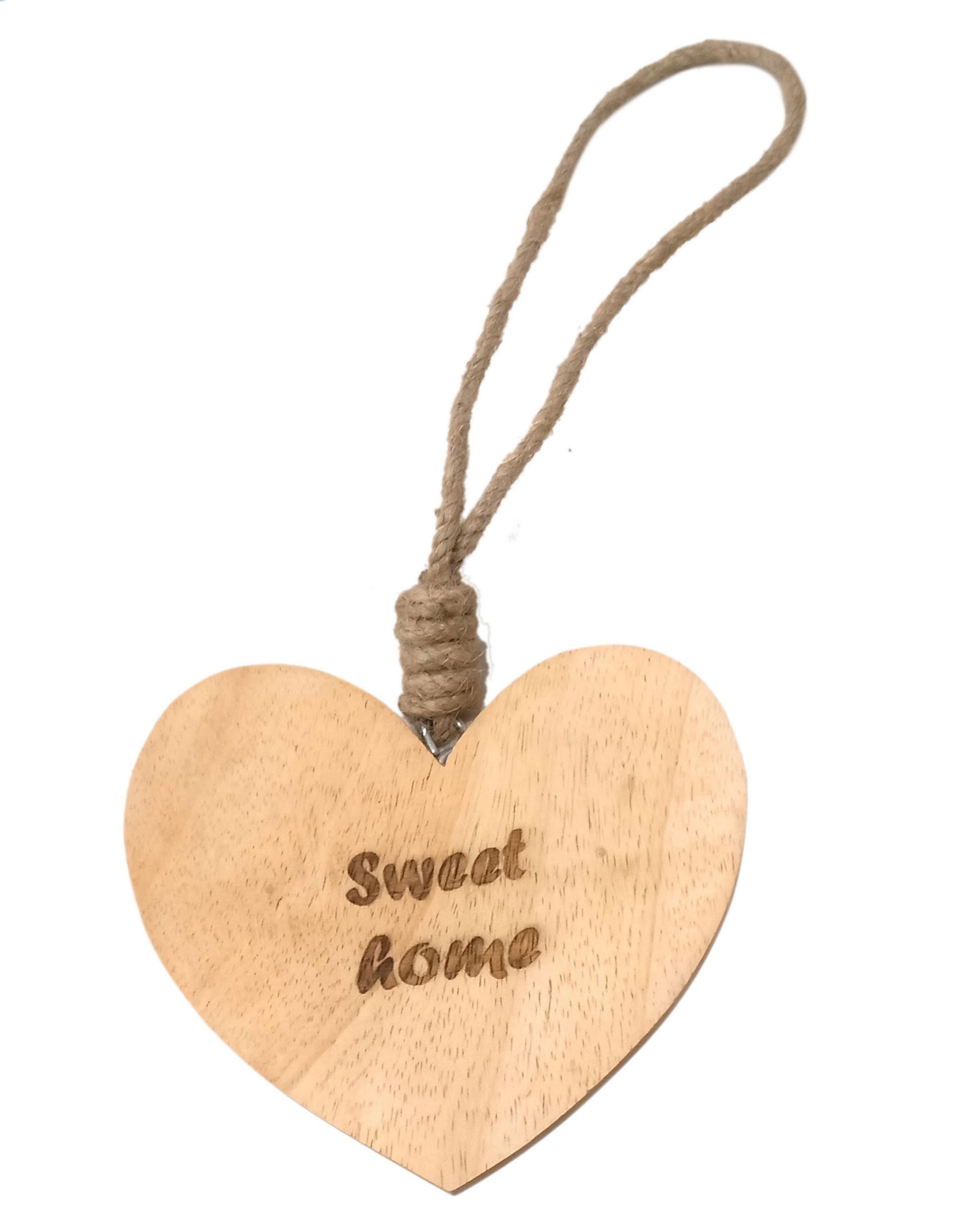 DEKORAČNÉ SRDCE - hnedá, Basics, drevo (11/12cm) - Ambia Home