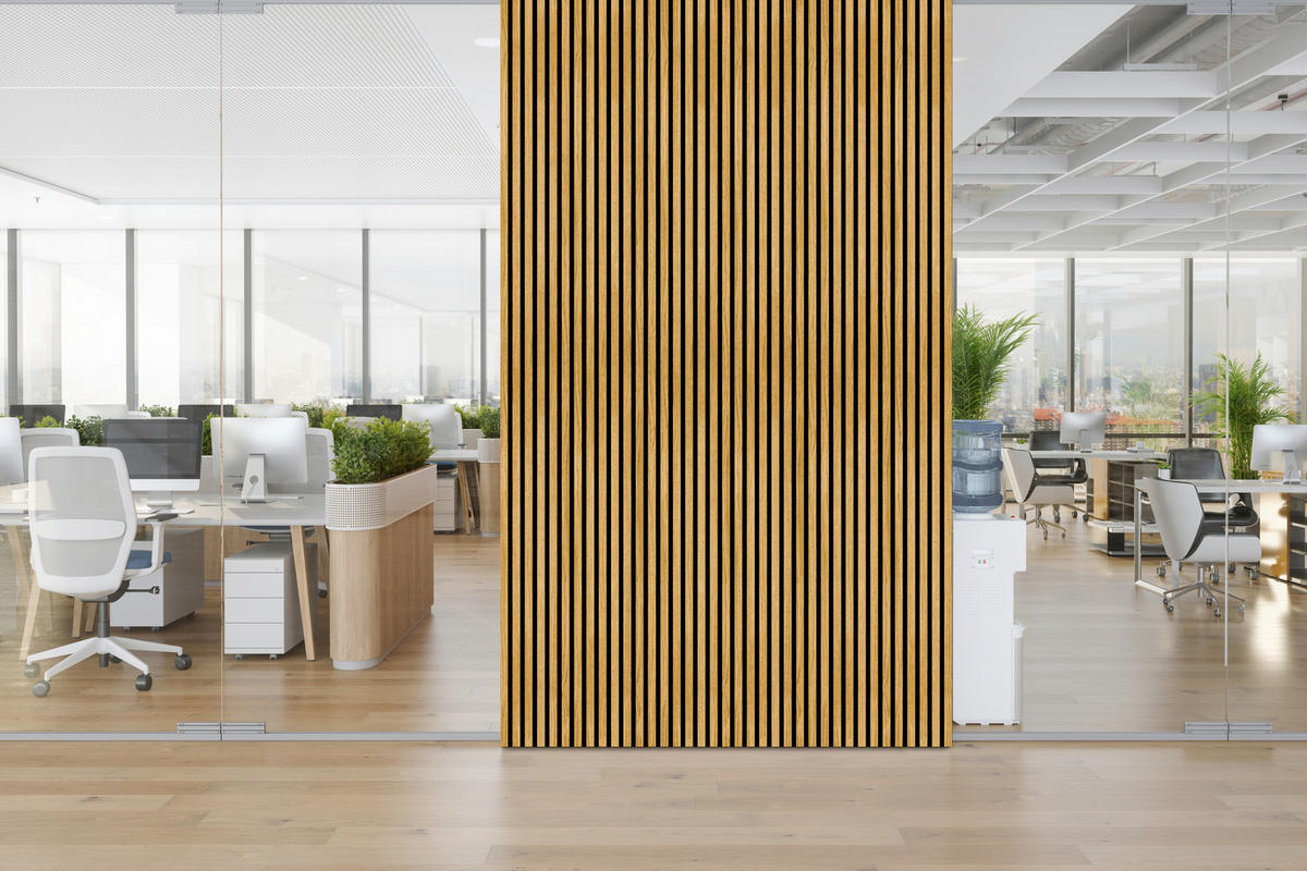 OBKLAD NA STENU 57,25/1,9/267 cm   - farba duba, Basics, drevo/textil (57,25/1,9/267cm)