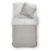 WENDEBETTWÄSCHE Makosatin 140/200 cm  - Taupe/Beige, Basics, Textil (140/200cm)