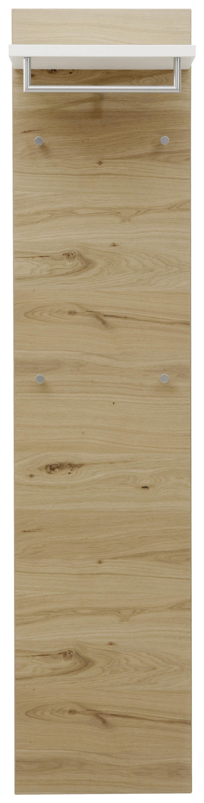 GARDEROBENPANEEL Balkeneiche furniert Weiß, Eichefarben - Eichefarben/Weiß, Design, Holz (42/183/27cm) - Dieter Knoll