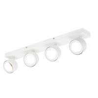 LED-STRAHLER Puk 56/8/10,8 cm   - Weiß, Design, Metall (56/8/10,8cm) - Novel