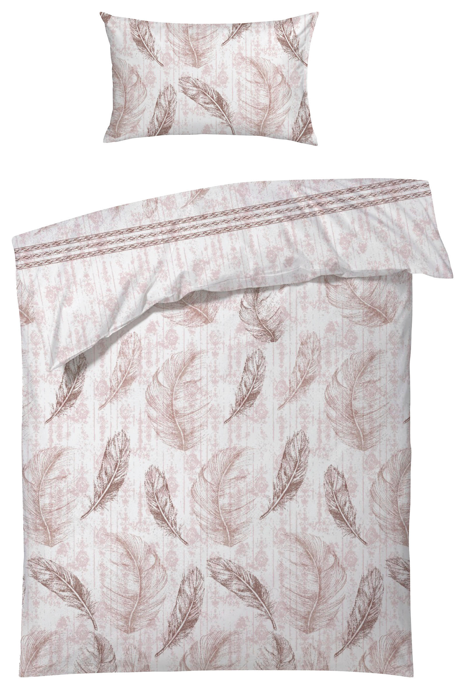 BETTWÄSCHESET Elena Satin 160/210 cm  50 cm/70 cm  - Multicolor, Trend, Textil (160/210cm) - Ambiente