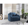 SESSEL in Samt Blau  - Blau/Schwarz, MODERN, Kunststoff/Textil (116/88/104cm) - Sit & More