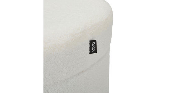 SITZBANK 115/44/44 cm Vliesstoff, Teddystoff Weiß  - Weiß, Trend, Textil (115/44/44cm) - Xora