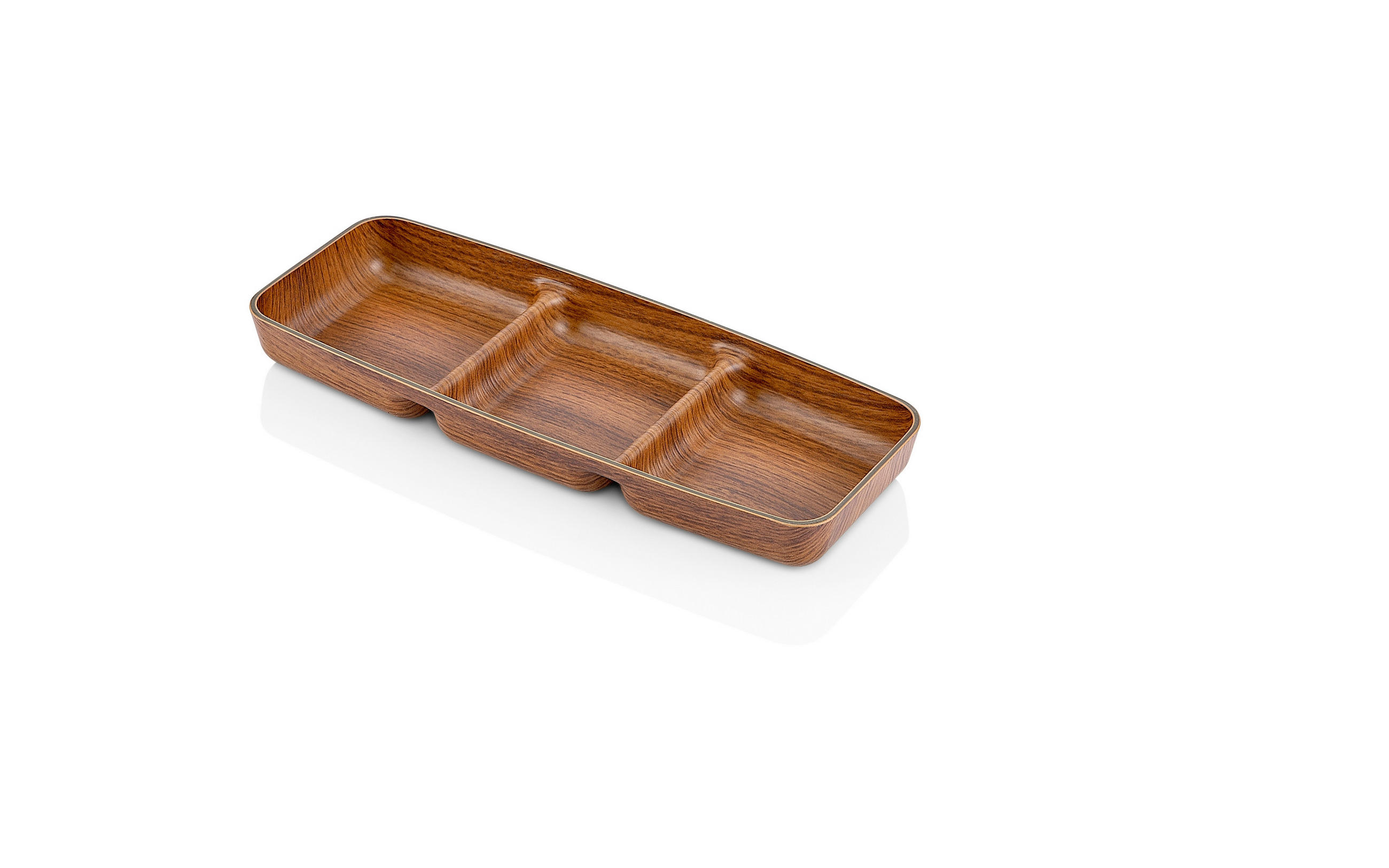 KÍNÁLÓTÁL    - barna, Basics, műanyag (10/2,7/26cm)