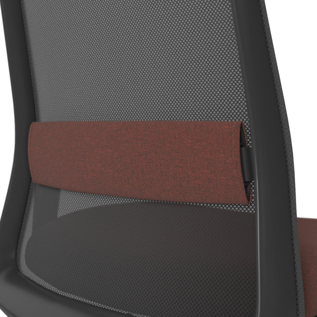 DREHSTUHL Schwarz, Dunkelorange  - Dunkelorange/Schwarz, MODERN, Kunststoff/Textil (70/103-115/70cm)