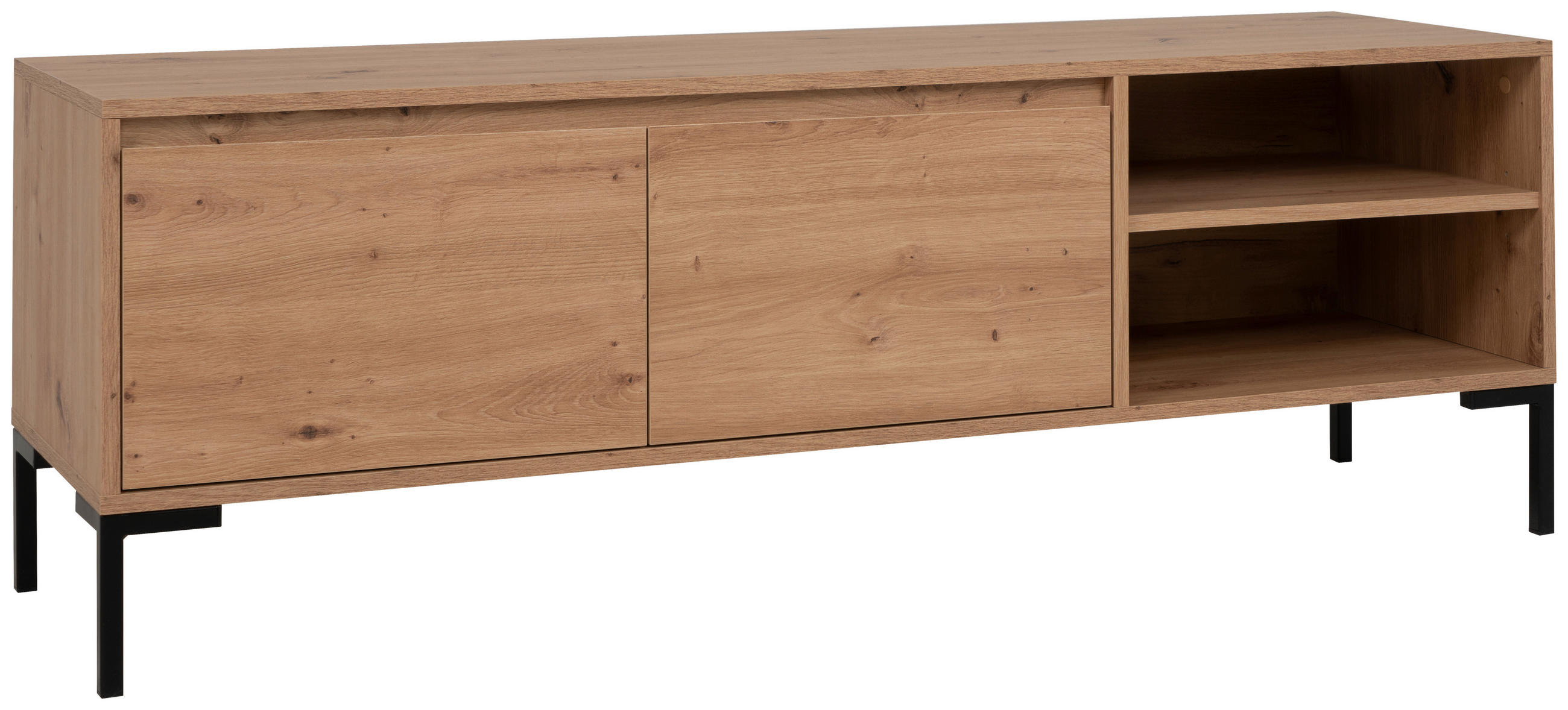 TV-ELEMENT - Anthrazit/Eiche Artisan, Design, Holzwerkstoff/Metall (150/49/40cm) - MID.YOU