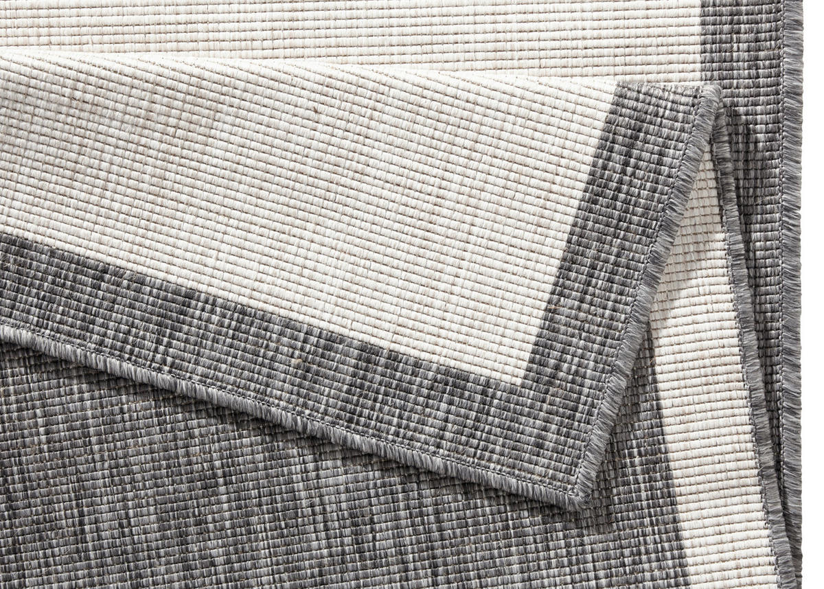 LÄUFER 80/250 cm Twin  - Creme/Grau, Design, Kunststoff (80/250cm)