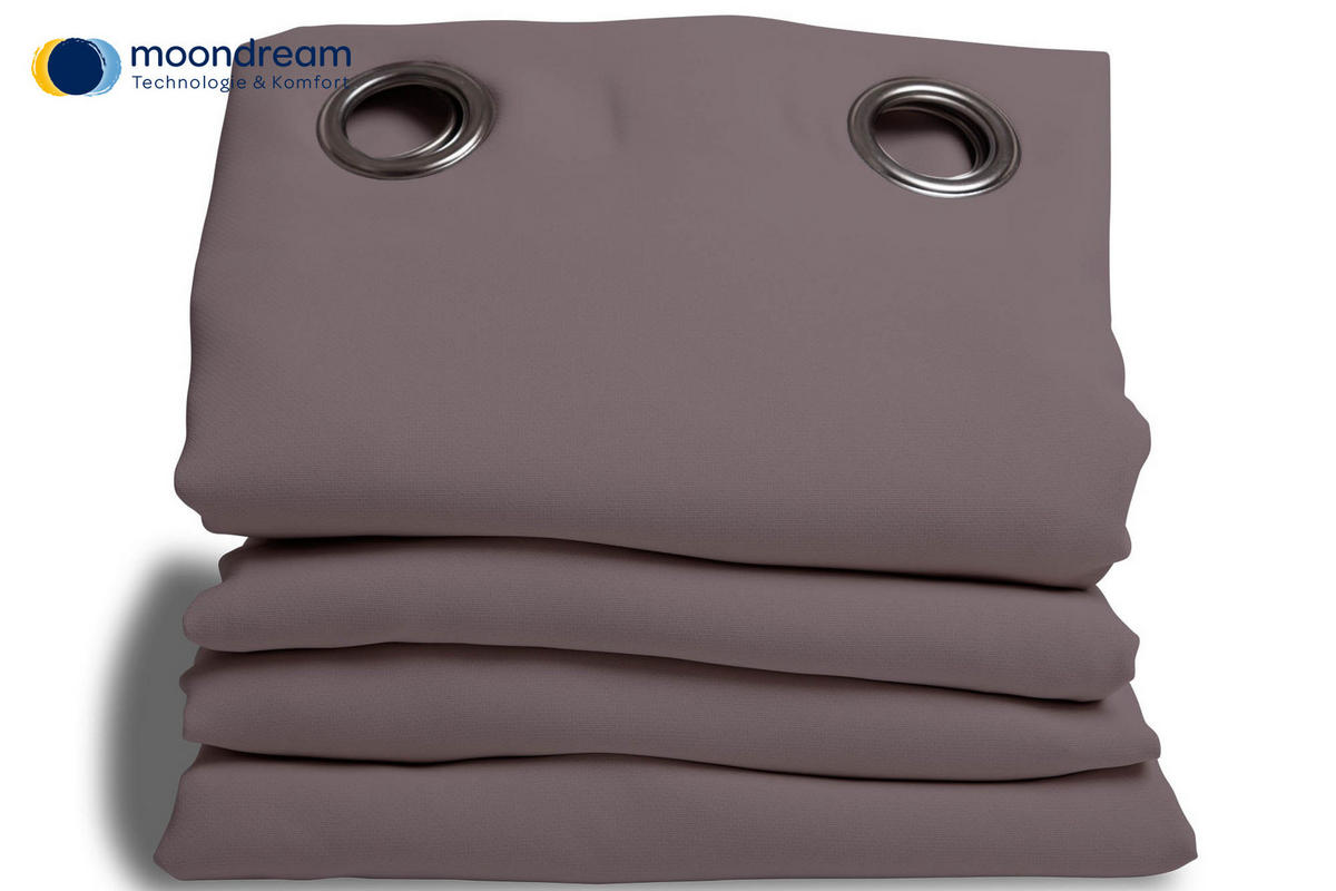 LÄRMSCHUTZVORHANG Verdunkelung  - Grau, Design, Textil (145/260cm)