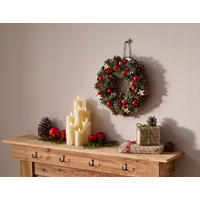 VENAC - višebojna, Prirodno, drvo/plastika (34cm) - X-Mas
